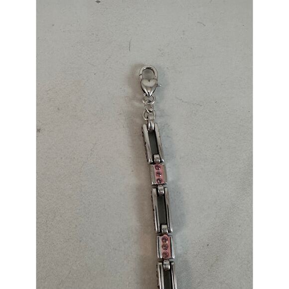 Brighton Power of Pink Breast Cancer Awareness heart bracelet - Picture 5 of 6